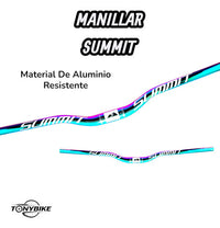 Manubrio Summit 31.8 X 800mm Aluminio Tornasol