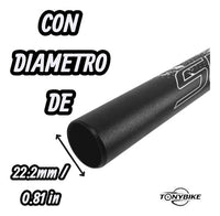 Manubrio Triple Altura Summit 31.8x770 Negro