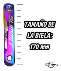 Monoplato Summit Tornasol 34 Dientes 170mm Con Tornillos