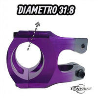 Poste Steam Kodiak Best Bicicleta Mtb/stunt Aluminio Negro/Morado