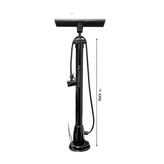 Bomba De Aire Negra De Pie Para Bicicleta Ciclismo Color Negro