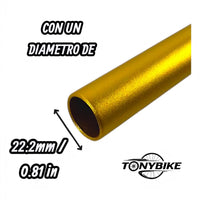 Manubrio De Color Best 31.8 X 800mm Mtb, Stunt Aluminio 6061 Dorado