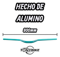 Manubrio De Color Best 31.8 X 800mm Mtb, Stunt Aluminio 6061 Menta