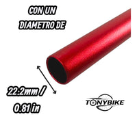 Manubrio De Color Best 31.8 X 800mm Mtb, Stunt Aluminio 6061 ROJO