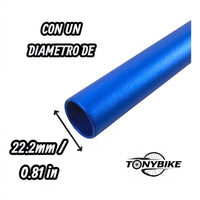 Manubrio De Color Best 31.8 X 800mm Mtb, Stunt Aluminio 6061 Azul