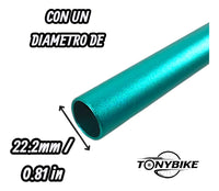 Manubrio De Color Best 31.8 X 800mm Mtb, Stunt Aluminio 6061 Menta