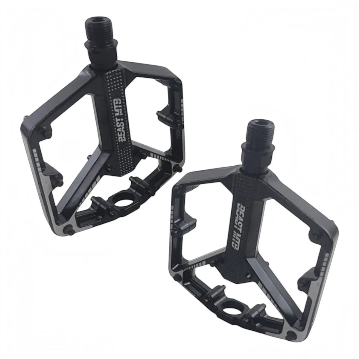 Par De Pedales 2pz Best Para Bicicleta Mtb 9/16 Aluminio Pin Negro