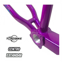 Cuadro Para Stuntbike Beast Modelo Blaze Aluminio Rodado 26 Morado