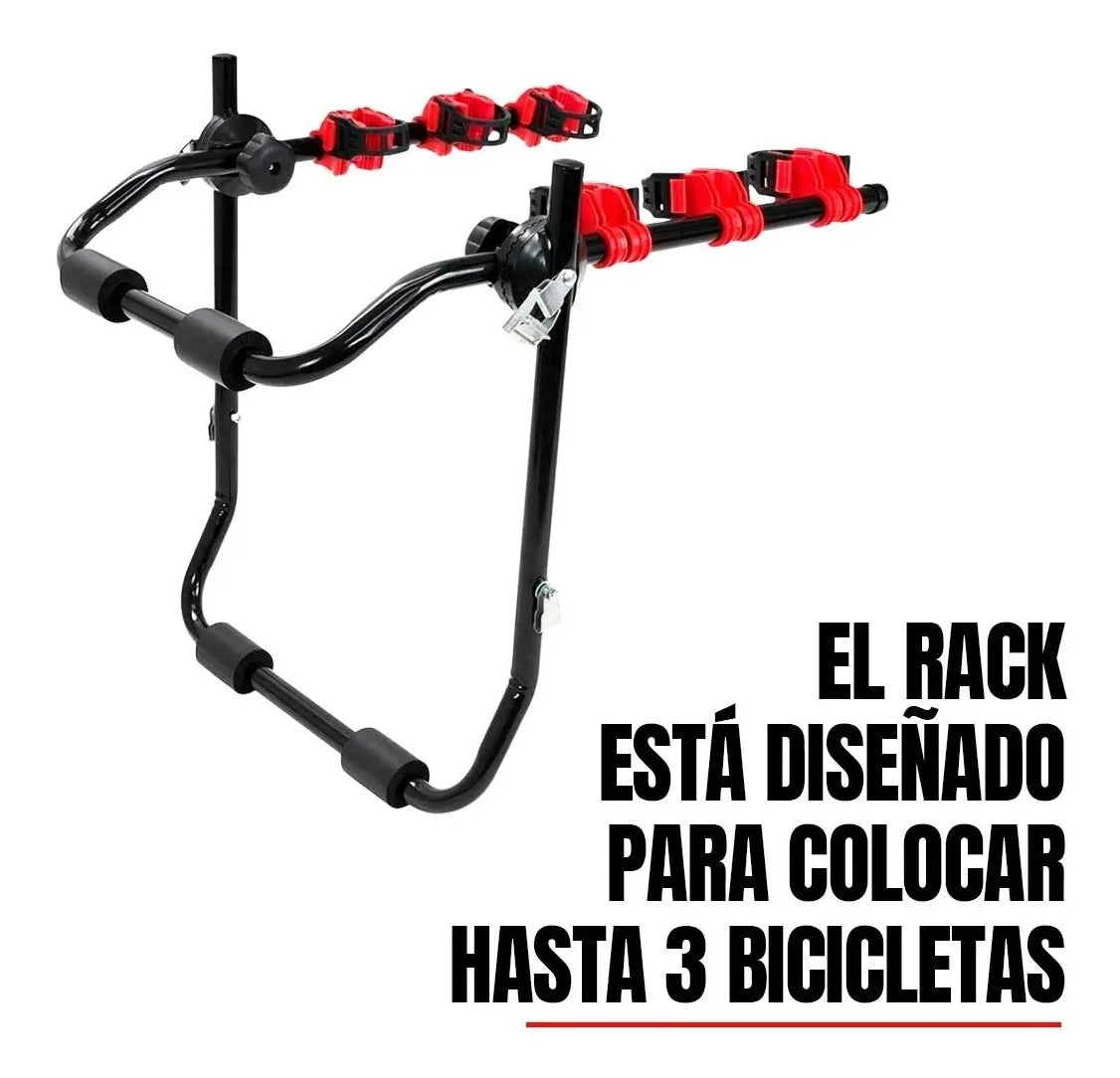 Rack Soporte Porta 3 Bicicletas Para Todo Tipo De Vehiculo