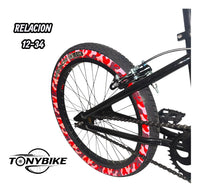 Bicicle Bicicleta Rodado 20 Urban-x Americana Paseo Con Rotor Rojo