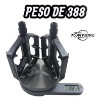 Par De Pedales 2pz Best Para Bicicleta Mtb 9/16 Aluminio Pin Negro