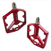 Par De Pedales 2pz Best Para Bicicleta Mtb 9/16 Aluminio Pin Rojo