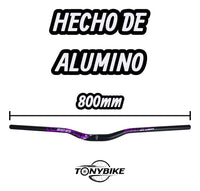 Manubrio Best 31.8 X 800mm Mtb, Stunt, Largo Aluminio KODIAK Morado/Negro