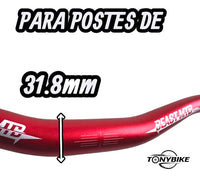 Manubrio De Color Best 31.8 X 800mm Mtb, Stunt Aluminio 6061 ROJO