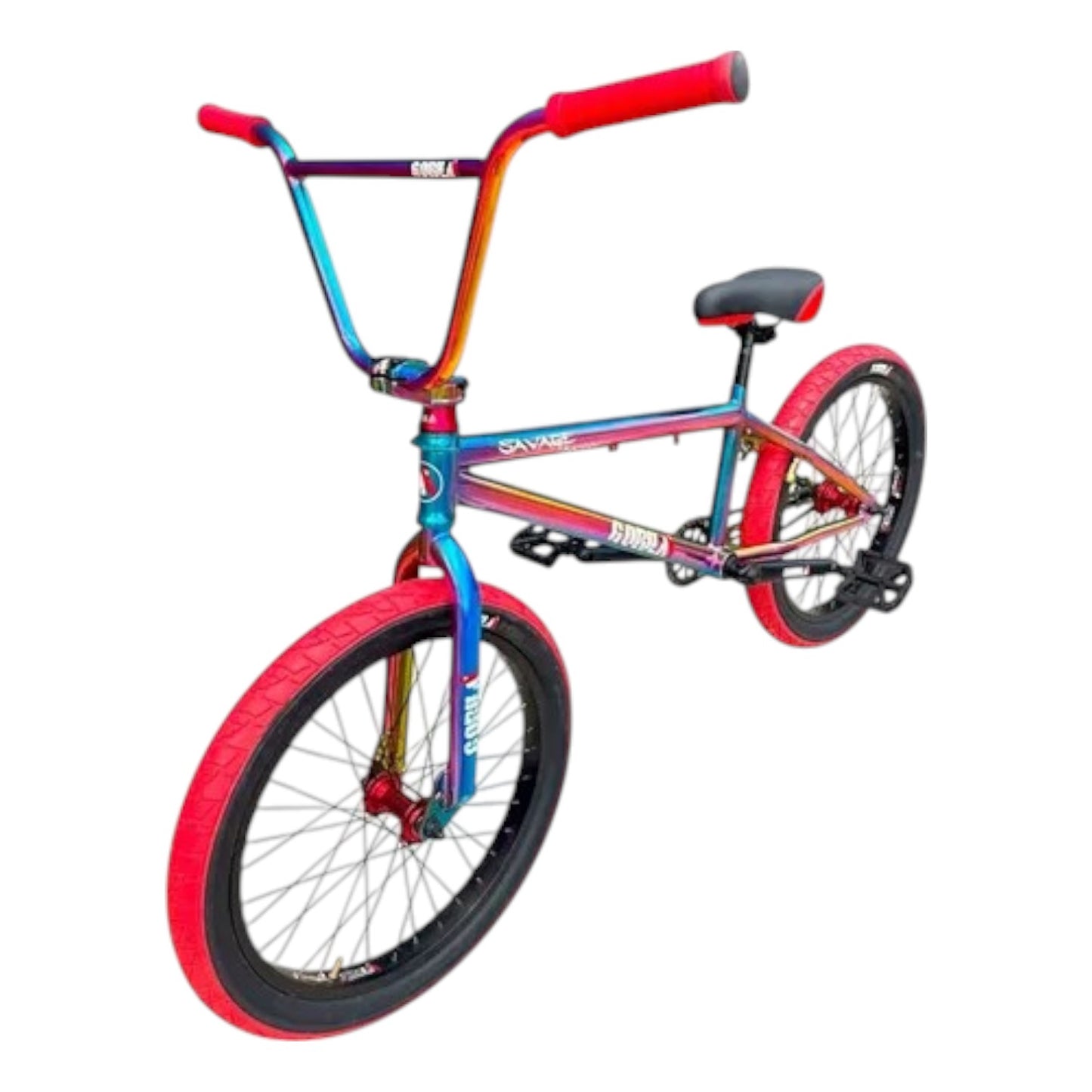 Bicicleta Centro Mid, Gorila Savage Tornasol/Roja Rodado 20