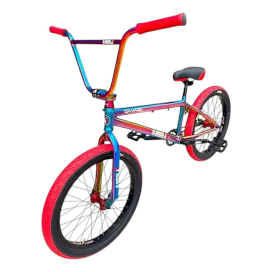 Bicicleta Centro Mid, Gorila Savage Tornasol/Roja Rodado 20