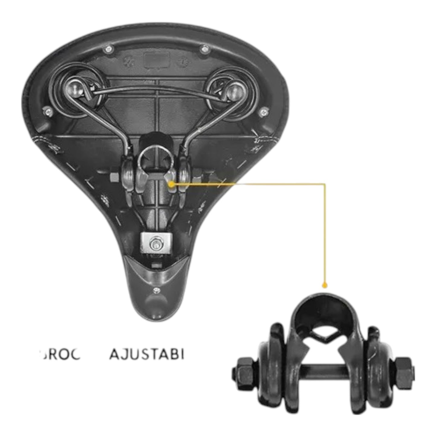 Asiento Para Bicicleta Montaña Ultra Confortable Color Negro