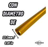 Manubrio Summit 31.8 X 800mm Aluminio Dorado