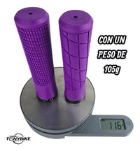 Puños Bicicleta Comfort Mtb/enduro/urbano Ergonomico Lock-on Morado