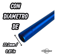 Manubrio Summit 31.8 X 800mm Aluminio Azul