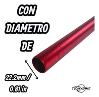 Manubrio Summit 31.8 X 800mm Aluminio Rojo