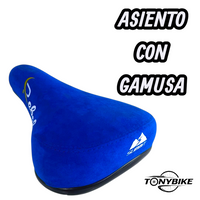 Asiento Rebel De Gamusa Para Stuntbike Azul