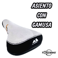 Asiento Rebel De Gamusa Para Stuntbike Blanco