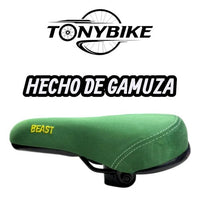 ASIENTO DE GAMUZA BEAST VERDE