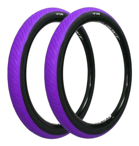 LLANTA 26 x 2.40 TOP RANK MORADO NEGRA STUNT
