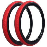 LLANTA 26 x 2.40 TOP RANK ROJA NEGRA STUNT