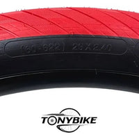 LLANTA 26 x 2.40 TOP RANK ROJA NEGRA STUNT