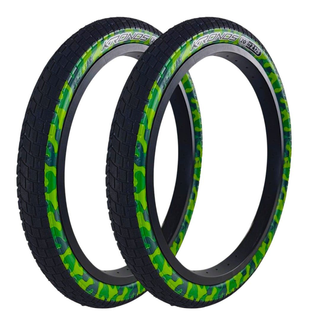 Llanta Kronos Camuflaje Verde 20x2.125
