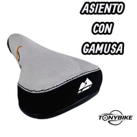 Asiento Rebel De Gamusa Para Stuntbike Gris