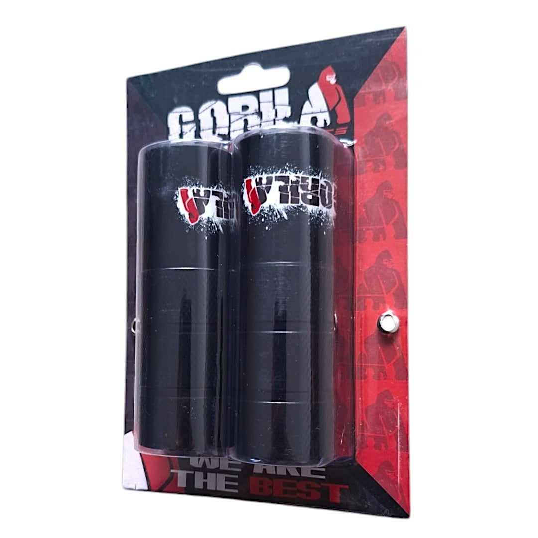 Par De Pegs/diablos S/rosca Gorila Para Bicicleta Bmx 110mm Color Negro
