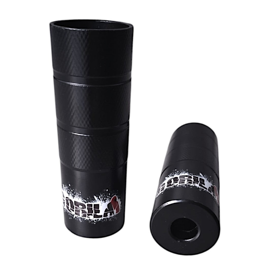 Par De Pegs/diablos S/rosca Gorila Para Bicicleta Bmx 110mm Color Negro