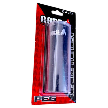 1 Pza De Peg/diablito Negro Gorila Bmx, Aluminio 14 Mm Sin Rosca