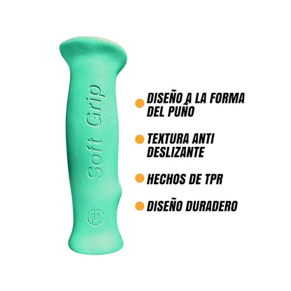 Puño Bicicleta Vintage Ergonomicos Soft Grip 125 Color Aqua