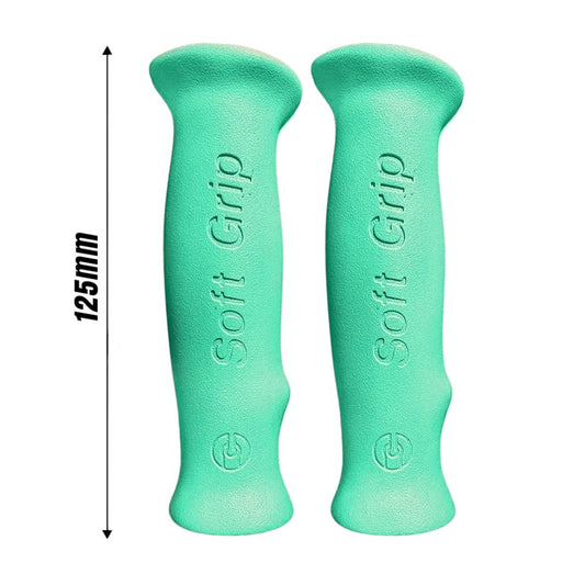 Puño Bicicleta Vintage Ergonomicos Soft Grip 125 Color Aqua