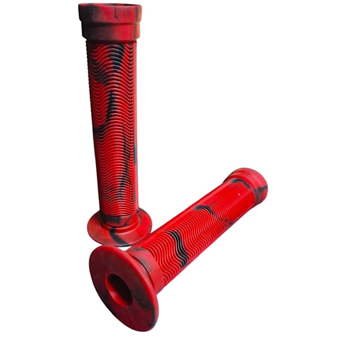 Puños Dragon Turndown 150mm Para Bicicleta Bmx Rojo