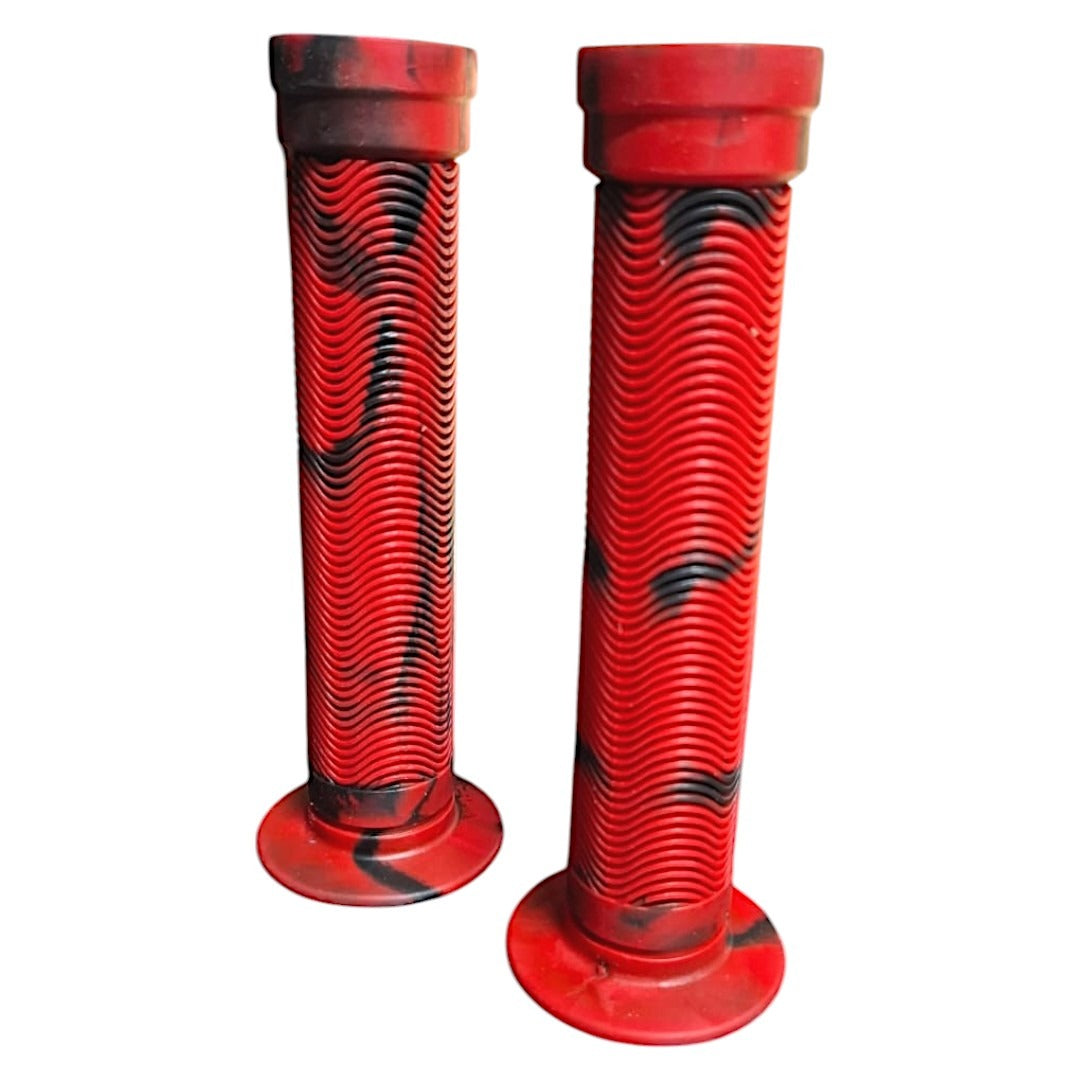 Puños Dragon Turndown 150mm Para Bicicleta Bmx Rojo