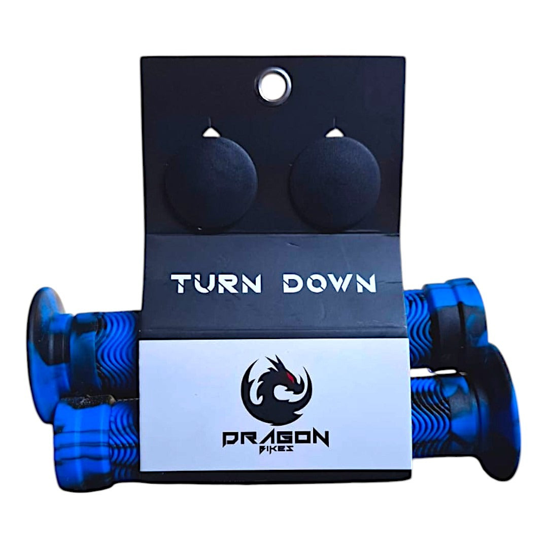 Puños Dragon Turndown 150mm Para Bicicleta Bmx Azul