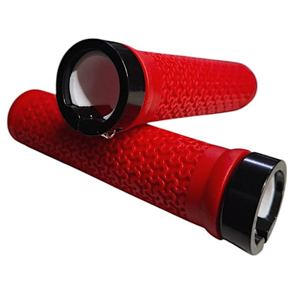 Puños Para Bicicleta Mtb 130mm Celéstial Lock-on Rojo