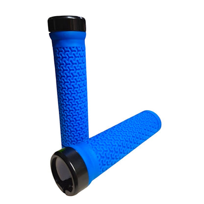 Puños Para Bicicleta Mtb 130mm Celéstial Lock-on Azul
