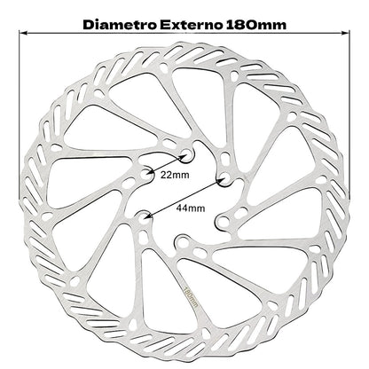Disco De Freno Jamer 180mm Hecho De Acero Con 6 Tornillos