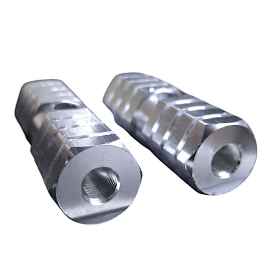 Diablitos De Aluminio Par Bicicleta De Bmx Plateado