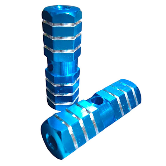 Diablitos De Aluminio Par Bicicleta De Bmx Azul