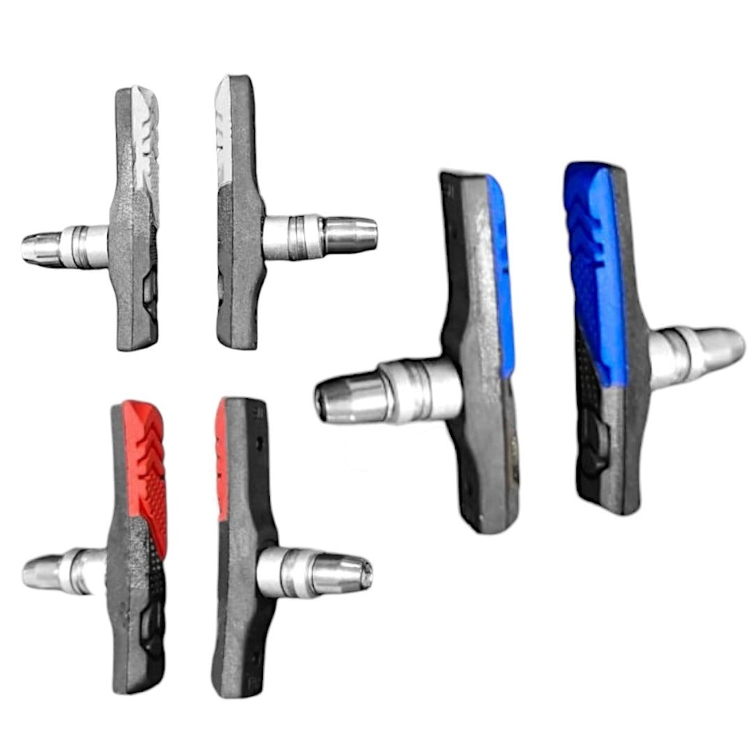 Zapatas De 72mm Para Freno Cangrejo/v-brake Summit Color Negro/Azul