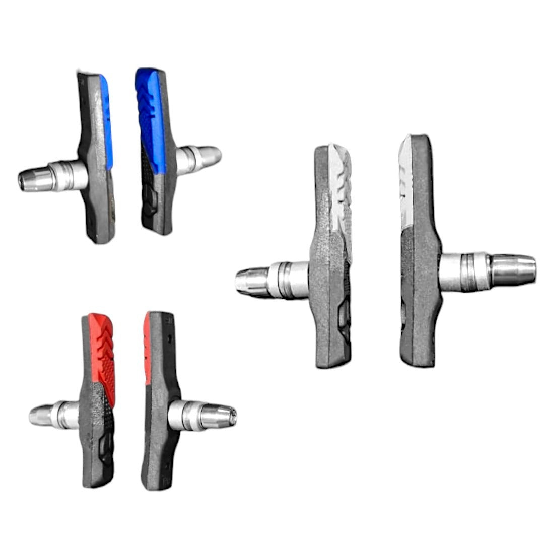 Zapatas De 72mm Para Freno Cangrejo/v-brake Summit Color Negro/Blanco