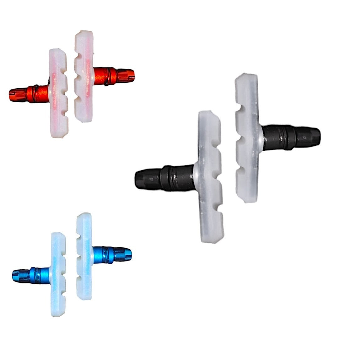 Zapatas De Gel Para Freno Cangrejo/v-brake Summit Color Trans/Negro