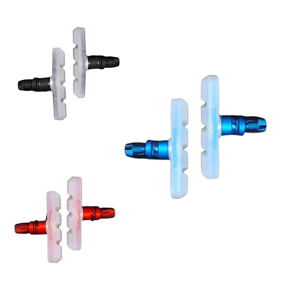 Zapatas De Gel Para Freno Cangrejo/v-brake Summit Color Azul